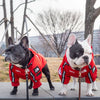 American Flag Trendy Windproof and Rainproof North Dog Coat for Large Dogs, Pet Rain Jacket