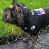 American Flag Trendy Windproof and Rainproof North Dog Coat for Large Dogs, Pet Rain Jacket
