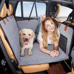 Hard Bottom Dog Car Seat Cover for Back Seat,Seat Extender for Dogs