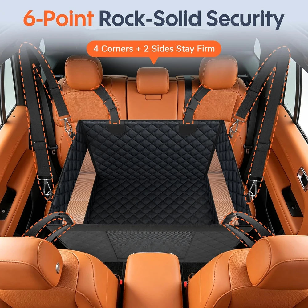 Dog Car Seat Backseat Extender Hard Bottom for Medium Large Dogs