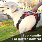 Pet Dog Leash Anti-Shock Harness Vest-Style Reflective Breathable Chest Strap