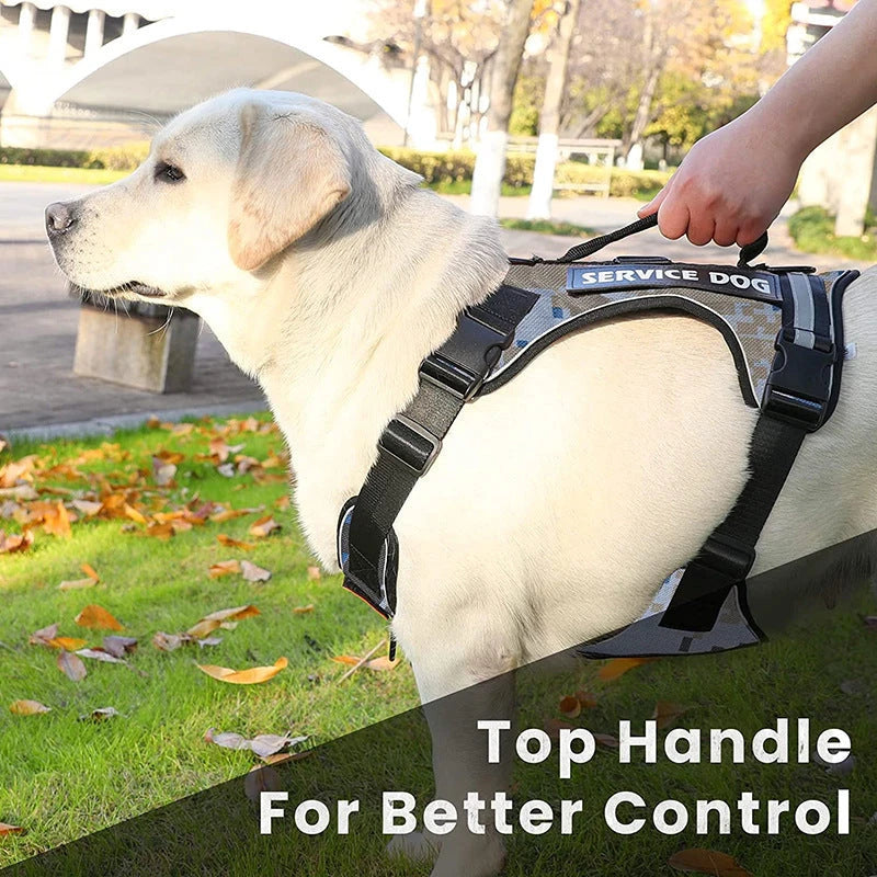 Pet Dog Leash Anti-Shock Harness Vest-Style Reflective Breathable Chest Strap