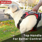 Pet Dog Leash Anti-Shock Harness Vest-Style Reflective Breathable Chest Strap