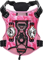 Petnanny Tactical Dog Harness Breathable Mesh Service Vest L Purple Camo