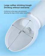 Portable pet water bottle for dogs, outdoor water dispenser for large, medium, and small dogs, cat and dog water feeder, cat feeding device