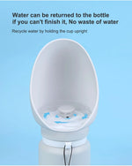 Portable pet water bottle for dogs, outdoor water dispenser for large, medium, and small dogs, cat and dog water feeder, cat feeding device
