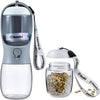 Dog Water Bottle Portable with Food Container & Filter for Travel