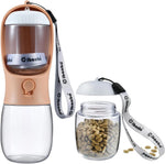 Dog Water Bottle Portable with Food Container & Filter for Travel