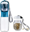 Dog Water Bottle Portable with Food Container & Filter for Travel