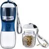 Dog Water Bottle Portable with Food Container & Filter for Travel