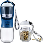 Dog Water Bottle Portable with Food Container & Filter for Travel
