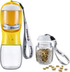 Dog Water Bottle Portable with Food Container & Filter for Travel