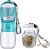 Dog Water Bottle Portable with Food Container & Filter for Travel