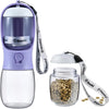 Dog Water Bottle Portable with Food Container & Filter for Travel
