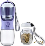 Dog Water Bottle Portable with Food Container & Filter for Travel