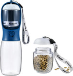Dog Water Bottle Portable with Food Container & Filter for Travel