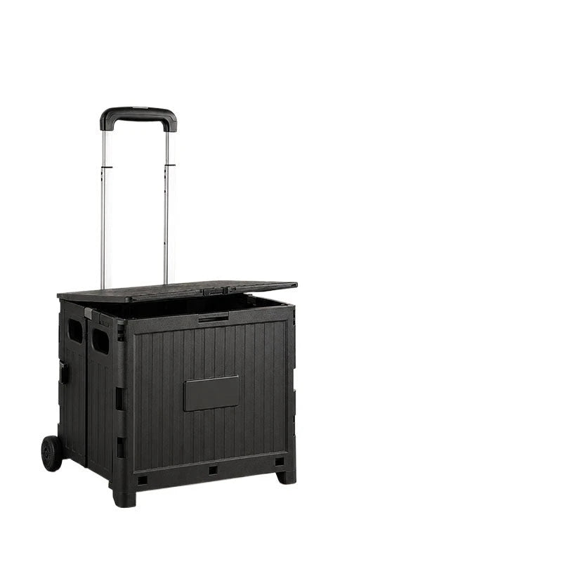 Double-layer cat carrier, portable pet trolley case, large-capacity airline crate, foldable cat carrier, can be taken on a plane