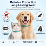Floh- und Zeckenhalsband für Haustiere, wirksam gegen Flöhe und Läuse, für Hunde und Katzen