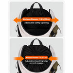 Breathable mesh front carrier for cats, designed to be worn on the chest