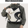 Breathable mesh front carrier for cats, designed to be worn on the chest