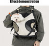 Breathable mesh front carrier for cats, designed to be worn on the chest