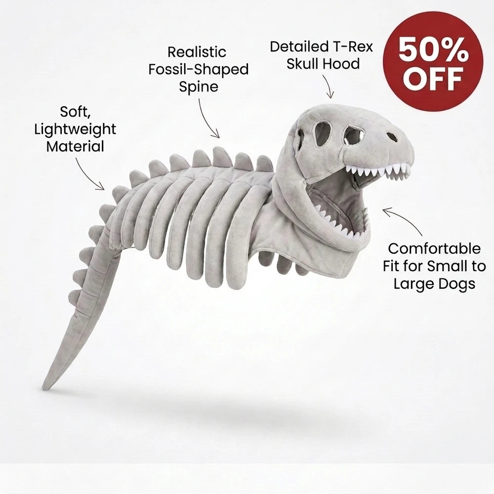 3D Dinosaur Dog Costume | Turn Your Pup Into a Walking T-Rex