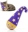 Wooden Wobble Cat Toy with Catnip | Interactive Indoor Cat Toy
