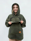 Pet Pocket Hoodie unisex hooded sweatshirt made of lamb wool