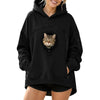 Hooded women's casual sweatshirt for pets, women's zippered long-sleeved hooded fleece top wholesale