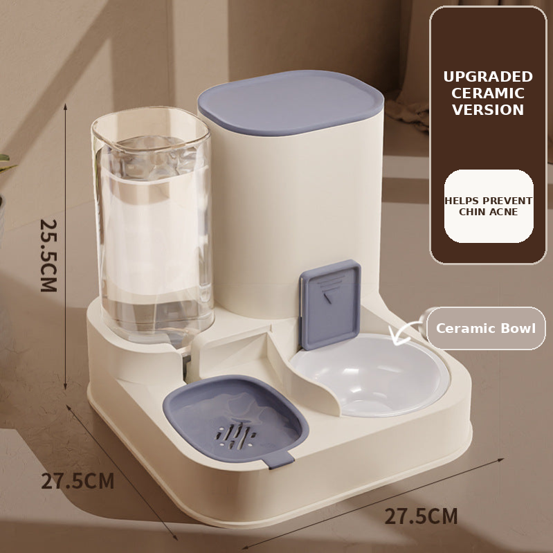 2-in-1 Automatic Cat Feeder & Water Dispenser