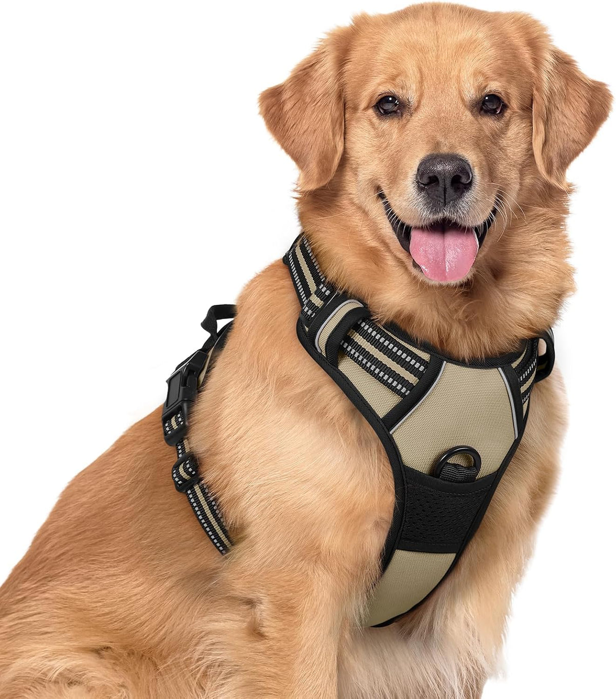 rabbitgoo Dog Harness, No Pull for Large Dogs with 2 Leash Clips, Pet Vest