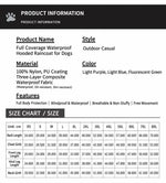 Reflective Waterproof Dog Raincoat | Weather Protection Jacket for Outdoor Adventures